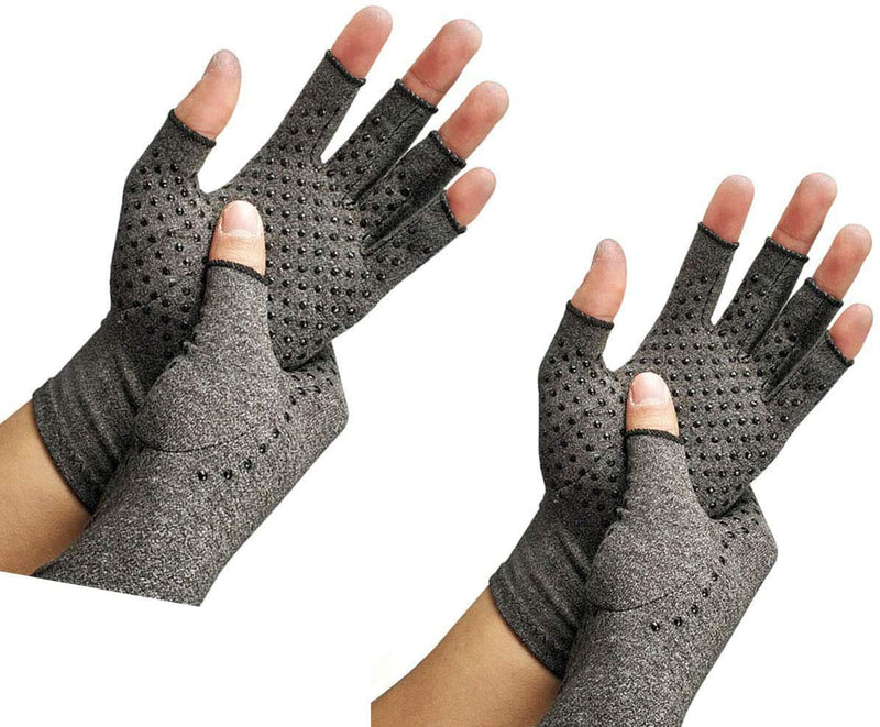 RZJZGZ 2 Pairs Arthritis Compression Gloves Provide Support and Warmth for Hands, Finger Joint, Relieve Pain from Rheumatoid Arthritis, Osteoarthritis, Carpal Tunnel (S) S (Pack of 4) - NewNest Australia