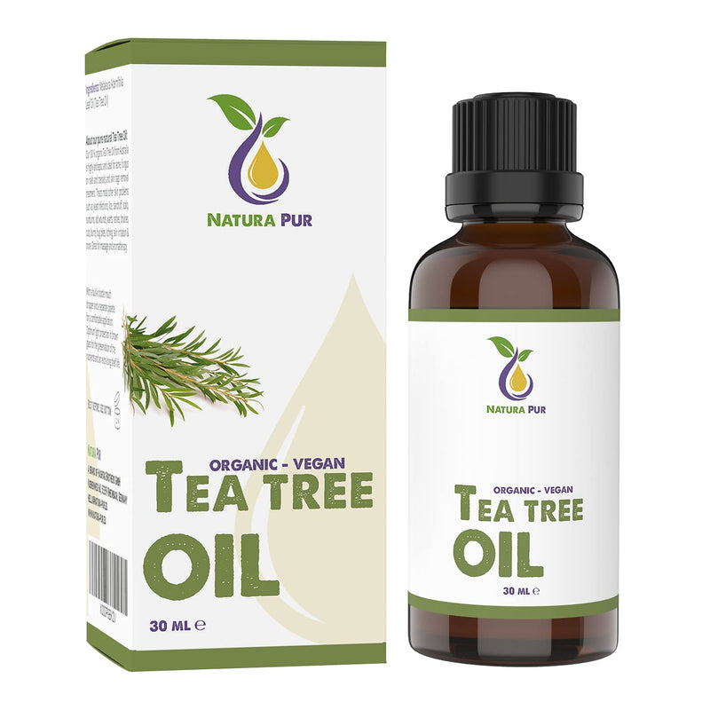 ORGANIC Tea Tree Oil 30ml, vegan – 100% pure tea tree essential oil from Australia – Treatment for blemished skin, inflammatory skin conditions, anti-pimples and acne 30 ml (Pack of 1) - NewNest Australia