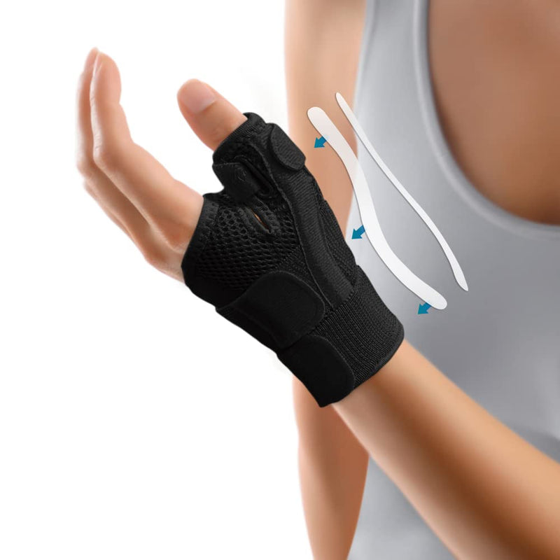 INSTINNCT Wrist Thumb Support Brace for Men & Women, Fully Adjustable Thumb Brace with Thumb Flexible Support for Thumb & Hand Discomfort, Fatigue, Fits Both Right Hand and Left Hand Black(Single) One Size - NewNest Australia