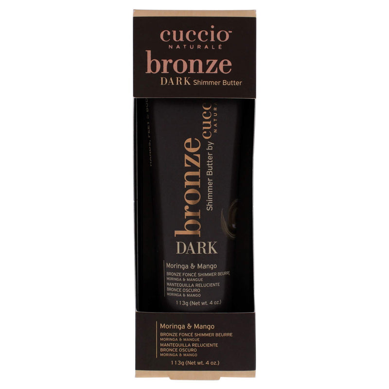 Cuccio - Bronze Dark Shimmer Butter - Moringa and Mango - for Women - Bronzer - 4 oz Bronze Shimmer Butter - NewNest Australia