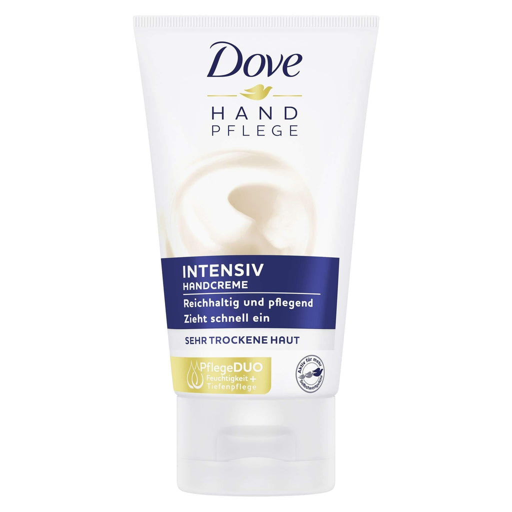 Dove Intensive Hand Cream with Care Duo (Intensive Moisture and Deep Care) Especially for Very Dry Hands, Pack of 1 (1 x 75 ml) - NewNest Australia