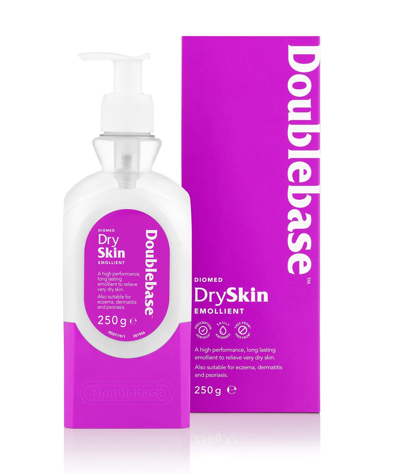 Doublebase Diomed Dry Skin Emollient. Clinically Proven Moisturiser for Eczema, Psoriasis and Dermatitis Treatment. Body Cream for Dry Skin Relief, 250g Pump Pack 250 g (Pack of 1) - NewNest Australia
