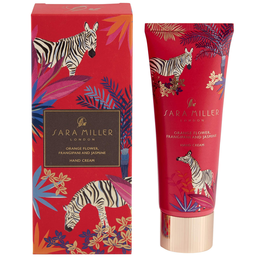 Sara Miller Beauty Everyday Hand Cream In Gift Box with Orange Flower, Frangipani & Jasmine, Red, 0.12 kg, FG8430 - NewNest Australia