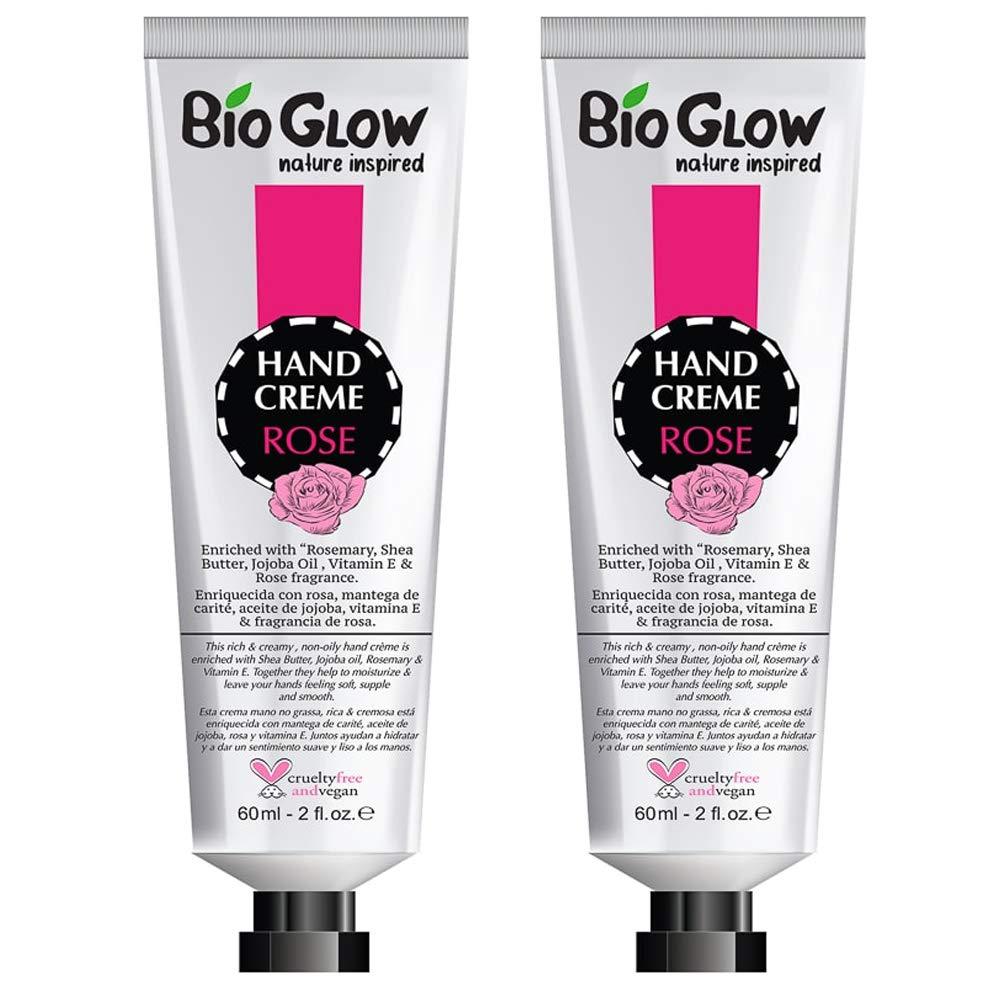 Bio Glow Hand Creme 60ml Range - Pack of 2 (Rose) 60 ml (Pack of 2) - NewNest Australia