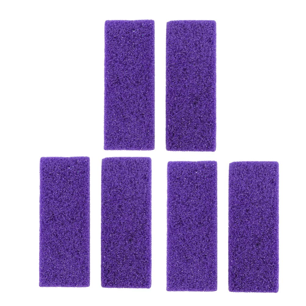 Milisten 6pcs Pumice Stone Lava Pedicure Tools Double Side Hard Skin Remover for Hands Foot File Exfoliation (Purple) - NewNest Australia