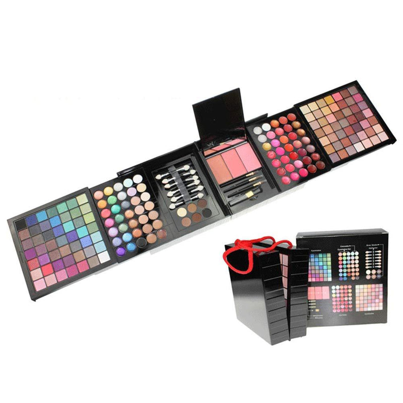 JasCherry 177 Colors Makeup Kit Combination with Eyeshadow Concealer Bronzer Blusher Eyebrow and Lip Gloss - Ideal Make Up Cosmetic Set for Professional and Daily Use #2 Cosmetic #2 - NewNest Australia