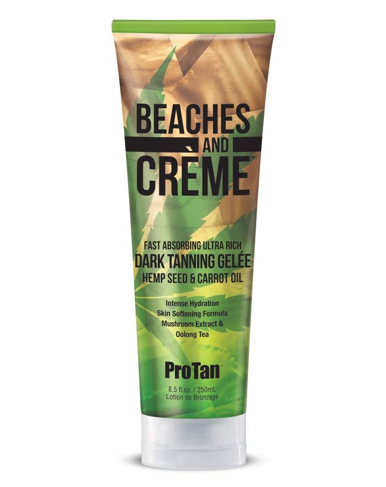 ProTan Beaches & Creme Fast Absorbing Ultra Rich Dark Tanning Gelee with Hemp Seed & Carrot Oil 250ml 250 ml (Pack of 1) - NewNest Australia