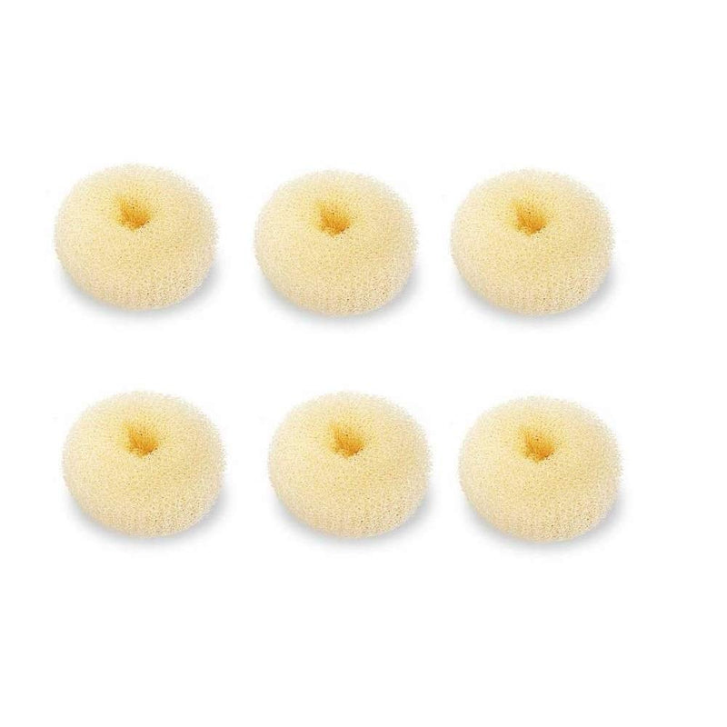 Extra Small Hair Bun Maker for Kids, 6 PCS Chignon Hair Donut Sock Bun Form for Girls, Mini Hair Doughnut Shaper for Short and Thin Hair (Small Size 2 Inch, Beige) - NewNest Australia