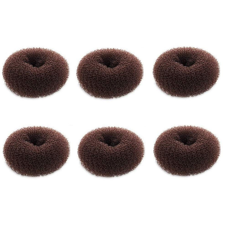 Extra Small Hair Bun Maker for Kids, 6 PCS Chignon Hair Donut Sock Bun Form for Girls, Mini Hair Doughnut Shaper for Short and Thin Hair (Small Size 2 Inch, Dark Brown) - NewNest Australia