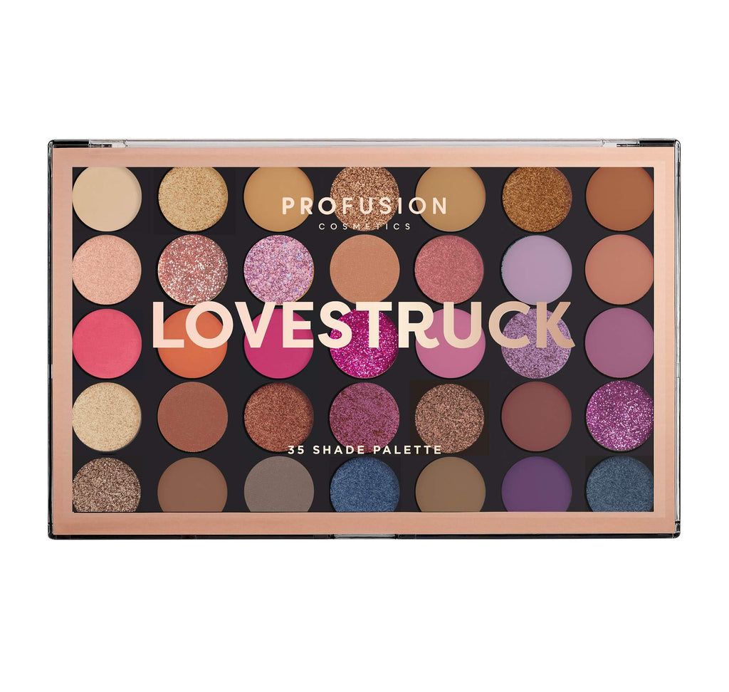 Profusion Cosmetics Lovestruck 35 Shade Master Eyeshadow Palette (roses are red, violets are blue, this Lovestruck palette will make you swoon) - NewNest Australia