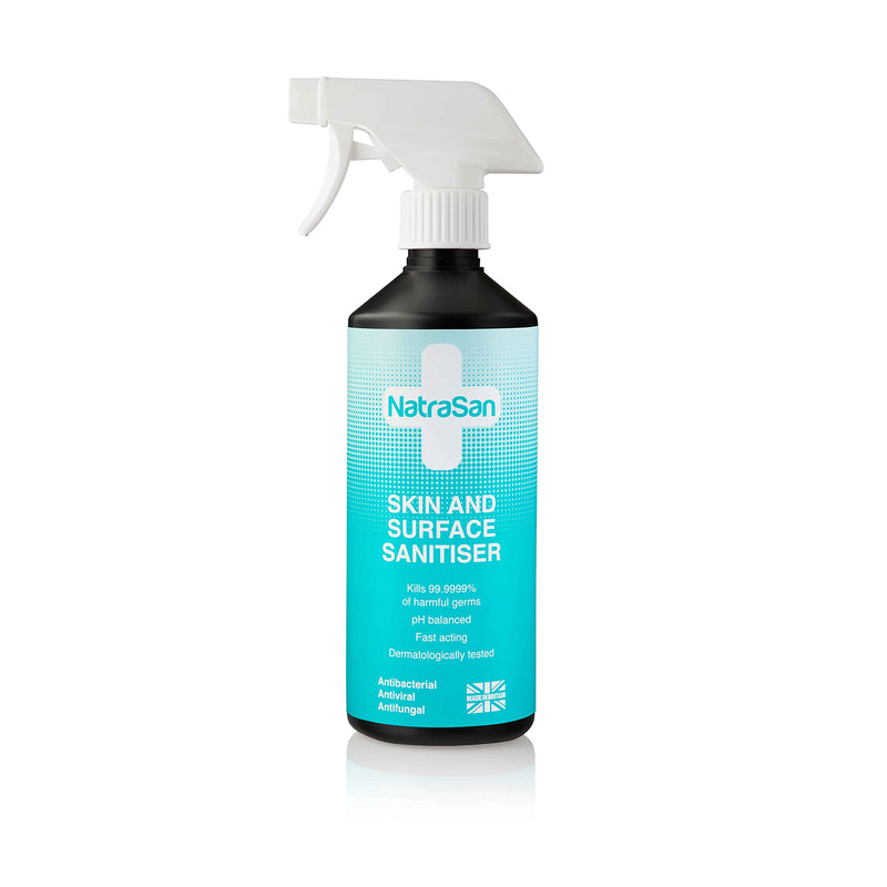 NatraSan Skin and Surface Sanitiser (500 ml) – Hypochlorous Medical-Grade Skin and Surface Sanitiser, Disinfectant – Alcohol-Free, for Hands, Skin, Tattoo & Piercings, Surfaces, Baby Items & More - NewNest Australia