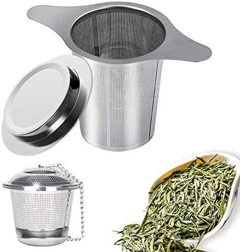 JEZOMONY Stainless Steel Tea Infuser，Mesh Strainer Tea Ball，Tea Strainer Filters for Tea，Herbal，Spices，Seasonings，Teapot，Coffee Steeper& Coffee Cup Mug（2 Pack） - NewNest Australia