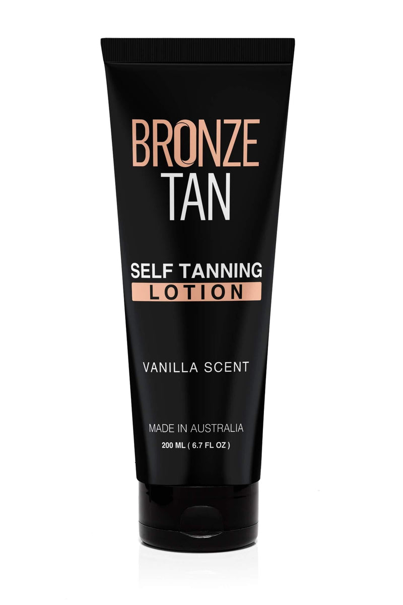 Bronze Tan Self Tanning Lotion with Natural and Organic Ingredients Self Tanner for Face and Body Fake Tan Vanilla Scented (200ml/6.76 fl oz) - NewNest Australia