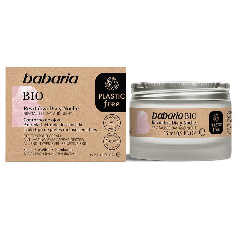 BABARIA Unisex's BIO CONTORNO DE OJOS 15ML Eye Contour, Negro, 50 ML - NewNest Australia