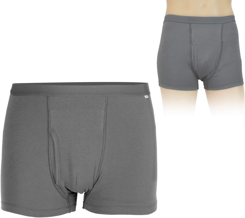 Incontinence Boxers Men,Men's Incontinence Underwear, Reusable Washable Urinary Incontinence Cotton Boxer Brief Underwear with Front Absorbent Area for Prostate Surgical, Elder, Long Driving(XXL) - NewNest Australia