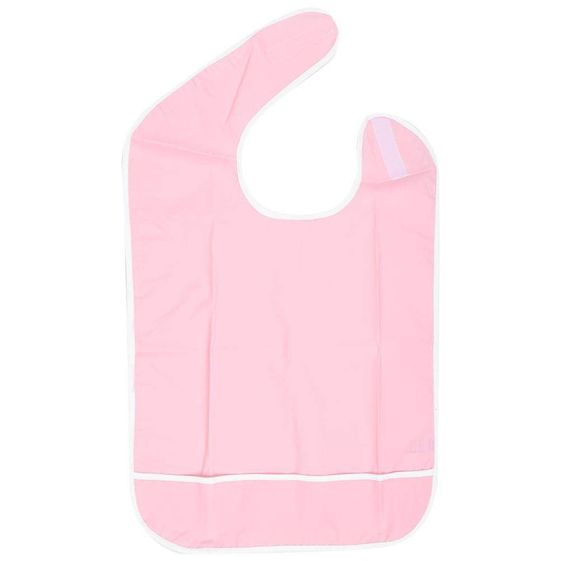 Waterproof Adult Bib, Anti-oil Wide Coverage Dining Aid Bib Protector for Elderly Seniors and Disabled Reusable Leakproof Apron(45 x 65cm/17.7 x 25.6in-Pink) 45 x 65cm/17.7 x 25.6in pink - NewNest Australia