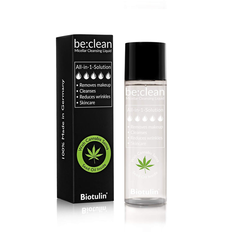 Be:Clean Micellar Cleansing Liquid - 200ml - Biotulin and Cannabis Sativa Seed OIL - NewNest Australia