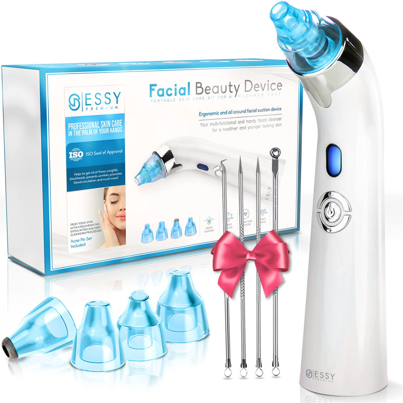 Blackhead Remover Vacuum Pore Cleaner Acne Comedone Extractor Face Pore Vacuum Blackhead Remover Tool Facial Pore Cleanser Sucker Spot Pimple Whitehead Black Head Deep Suction - NewNest Australia