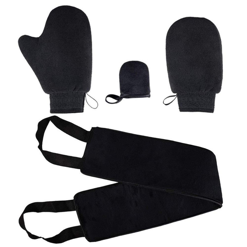 Nsiwem Self Tanning Mitt 4 pieces Applicator Glove Tanning mitt kit Self Tan Face Mit Application Mitt Exfoliating mitt for Sunless Tanning Lotion - NewNest Australia