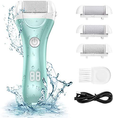 Electric Foot File, DIOZO Hard Skin Remover IPX7 Waterproof Callus Remover Pedicure Tools Machine with 3 Rollers and 2 speeds, Remove Cracked Heels and Dead Skin Off-white - NewNest Australia