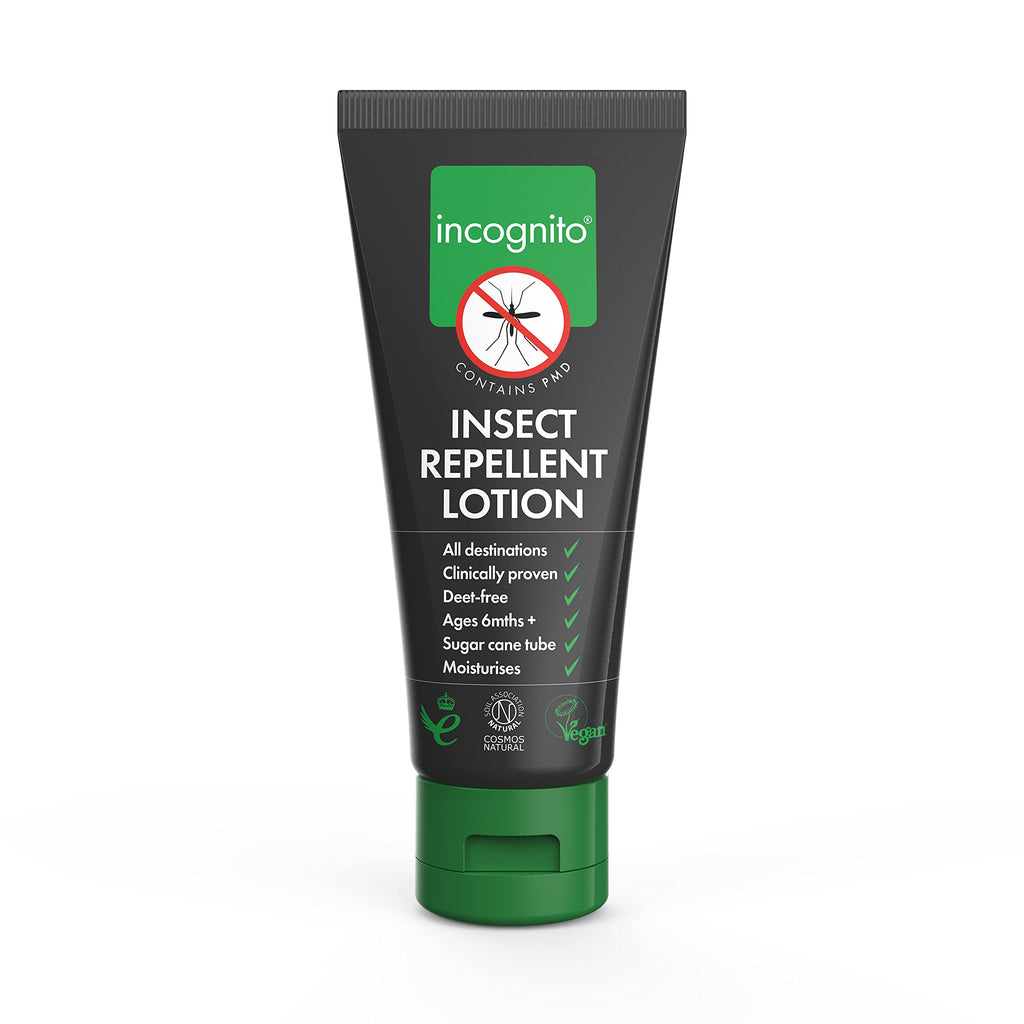 Incognito Insect Repellent Lotion 100 ml - Protects For Up To 7 Hours - Natural, DEET free formula - Insect Repellent & Moisturiser For Soft Protected Skin - Travel Friendly Organic Mosquito Repellent - NewNest Australia