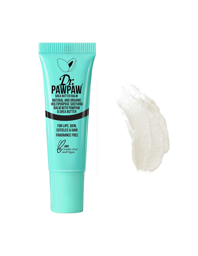 Dr. PAWPAW Shea Butter Balm - Multi-Purpose Balm, PawPaw Lip Balm, Shea Balm, Lip Balm, Skin Primer, Smooth Skin, Cracked Lips, Paw Paw, Vegan Beauty, Ethical Beauty, 10ml 10 ml (Pack of 1) Clear - NewNest Australia
