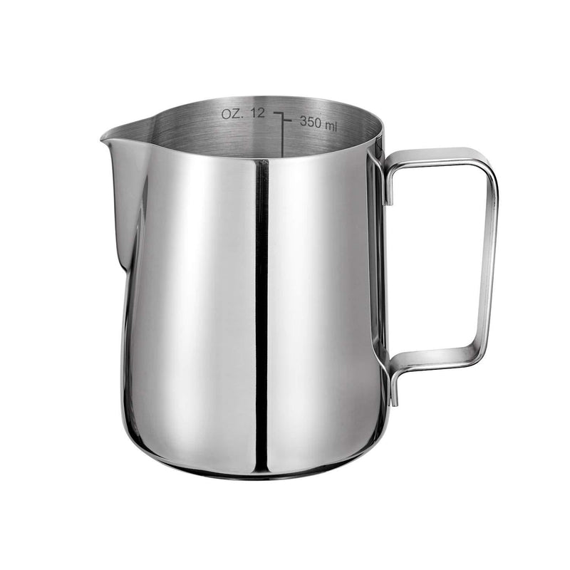 Milk Jug 350ml 12oz Espresso Milk Frothing Pitchers 304 Stainless Steel Barista Cup for Making Coffee Cappuccino - NewNest Australia