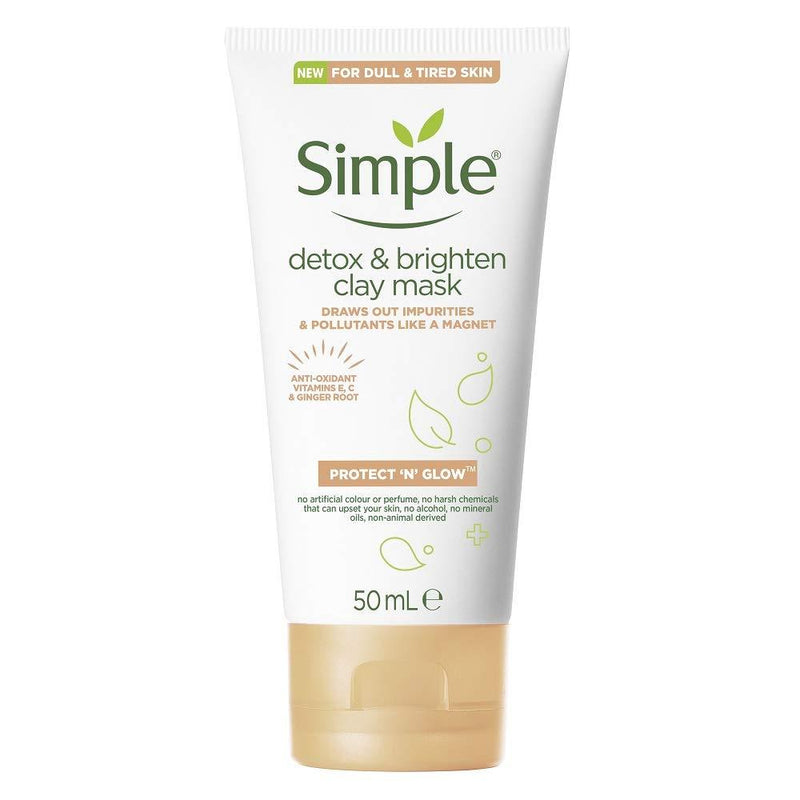 Simple Protect 'N' Glow Detox & Brighten Clay Mask 50 ml - NewNest Australia