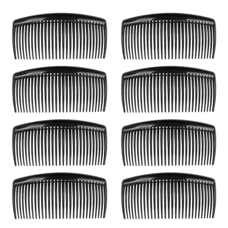 24 PCS Hair Comb Slides Women Teeth Hair Combs Plastic Comfortable Hold Hair Well Hair Comb Slides For Women Girls Securing a French Twist Updo Black 29 Teeth - NewNest Australia