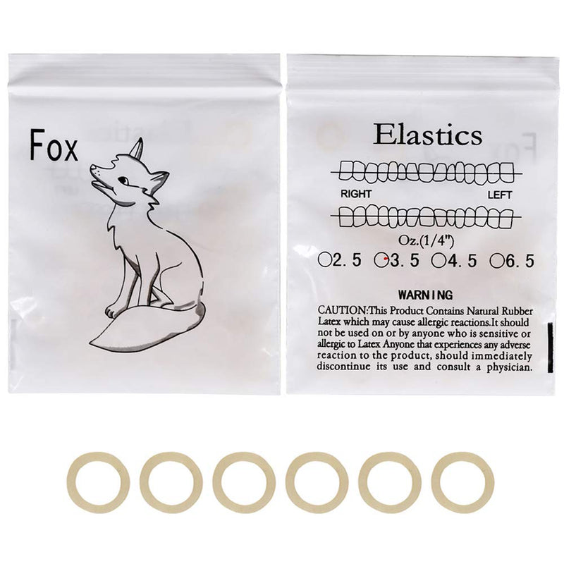 RZJZGZ 5 Pack (500 Pcs) Dental Orthodontic Elastics Latex Rubber Bands for Braces Great for Dentist, Dreadlocks, Braids, Top Knots (1/4 Inch) 1/4 Inch - NewNest Australia