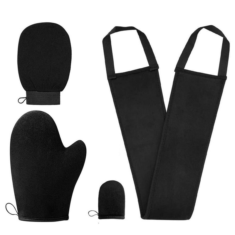 4 in 1 Tanning Lotion Applicator, Self Tanning Mitt Applicator to Back, Exfoliating Gloves Tanning Mitt Set for Lotion, Cream, Medicine - NewNest Australia