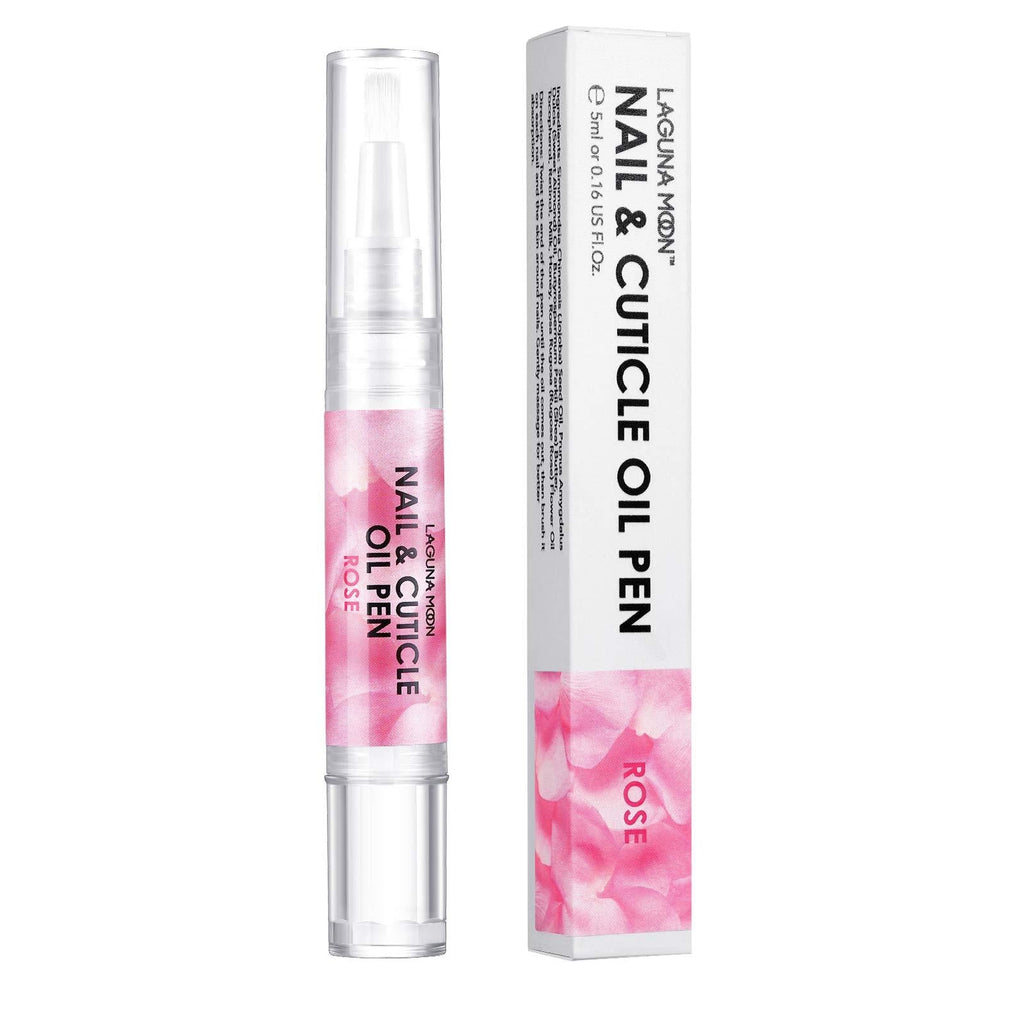 Lagunamoon Nail & Cuticle Oil Pen Jojoba Seed Oil Hand & Nail Treatment Rose Nail Oil Pen 5ml - NewNest Australia