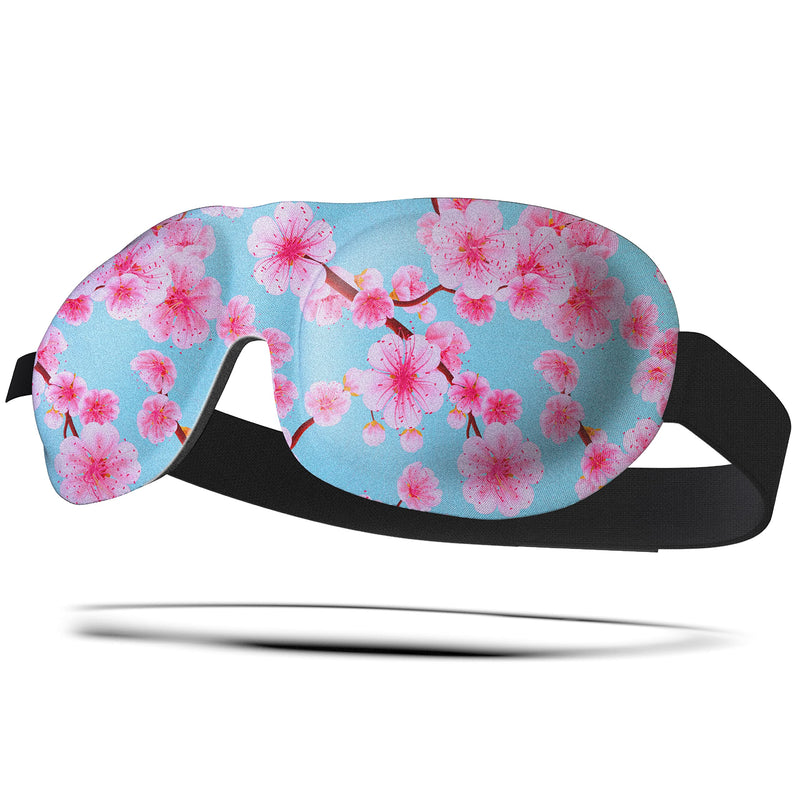 SMUG 100% Blackout Sleep & Eye Mask | Eyelash Extension Friendly | Eye Masks for Sleeping | Sleep Masks for Women & Men | Straps for Dream Comfort & Adjustability | Cherry Blossom - NewNest Australia