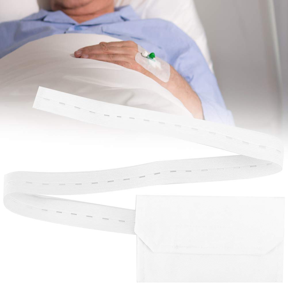 Peritoneal Dialysis Belt Holder Catheter Waist Belt Adjustable Button-Type Peritoneal Dialysis Catheter Belt Peritoneal Tube Protection for Home Protection(White) White - NewNest Australia