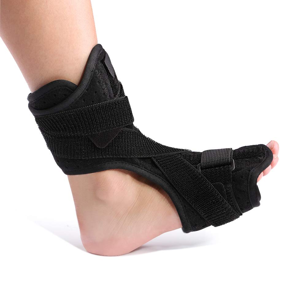 Longzhou Dorsal Foot Night Splint with Spiky Massage Ball, Adjustable Plantar Fasciitis Dorsal Night and Day Splint, for Orthotic Achilles Tendonitis Pain Relief and Rehabilitation - NewNest Australia