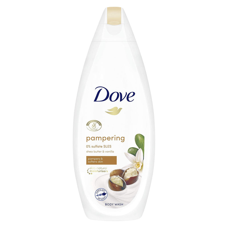 Dove Pampering Shea Butter & Vanilla Body Wash for softer, smoother skin 225 ml - NewNest Australia