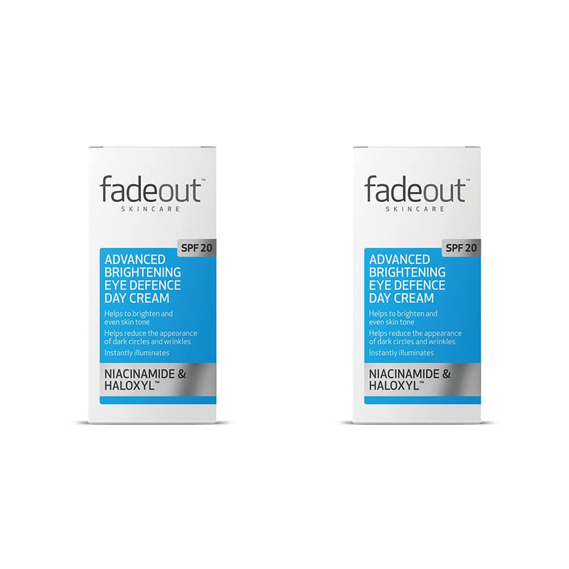 Fade Out Advanced Brightening Eye Defence Cream SPF20 with Niacinamide & Haloxyl 2 x 15ml Duo Pack - NewNest Australia