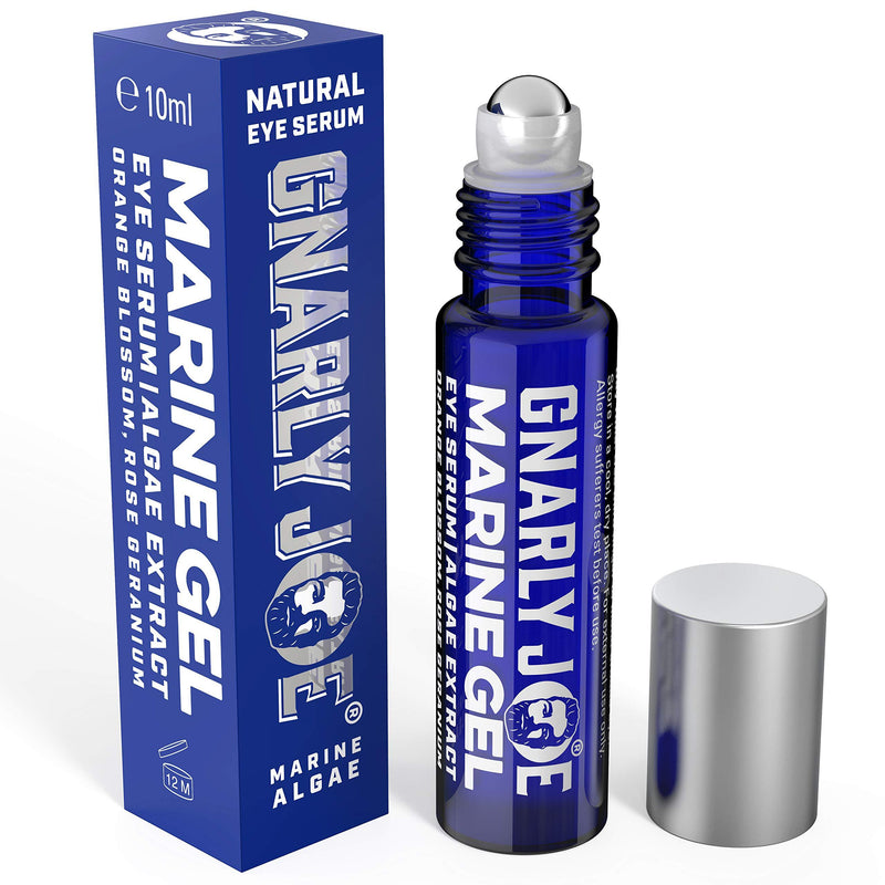 Gnarly Joe Eye Serum for Men. Hyaluronic Gel with Cooling Rollerball Applicator. Rejuvenates Tired Eyes, Puffiness and Dark Circles, 10 ml - NewNest Australia