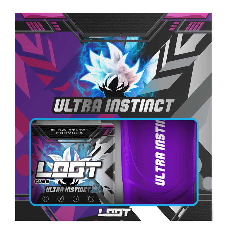 LOOT® - Premium Energy Drink Powder with Flow-State® Formula| 50 Servings (400g) with Caffeine | 20 Ingredients | Unique Design | Concentration and Energy Formula| Ultra Instinct Bundle Pack - NewNest Australia