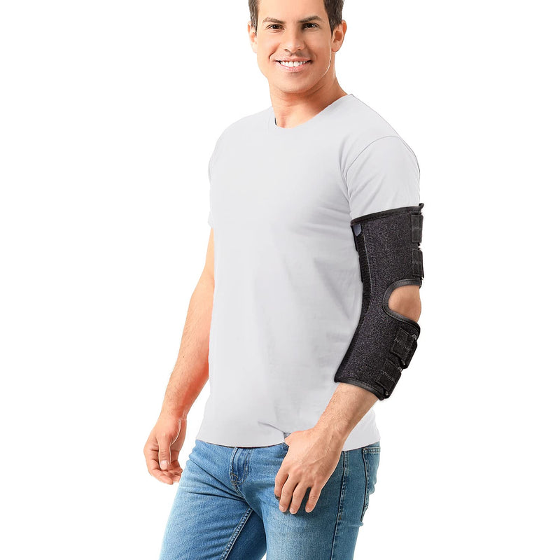 Elbow Brace Support Splint for Cubital Tunnel Syndrome and Arthritis Pain Relief , Adjustable Angle Stabilizer Brace ,Prevent Excessive Bending at night,Fits left and right Arms for Woman and Man- L Large - NewNest Australia