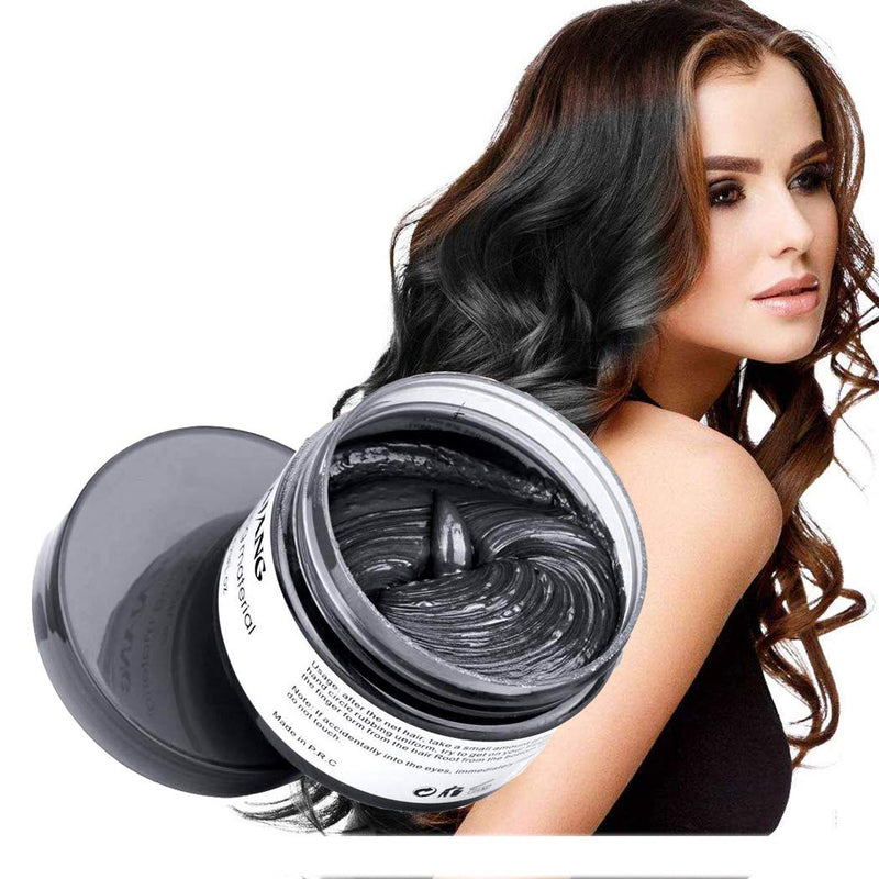 Temporary Hair Wax Colour, OCHILIMA Black Hair Wax Hair Style Dye Mud, Natural Ingredients Washable Hair Styling Cream for Men Women Coloring Wax 120g /4.23 Oz - NewNest Australia