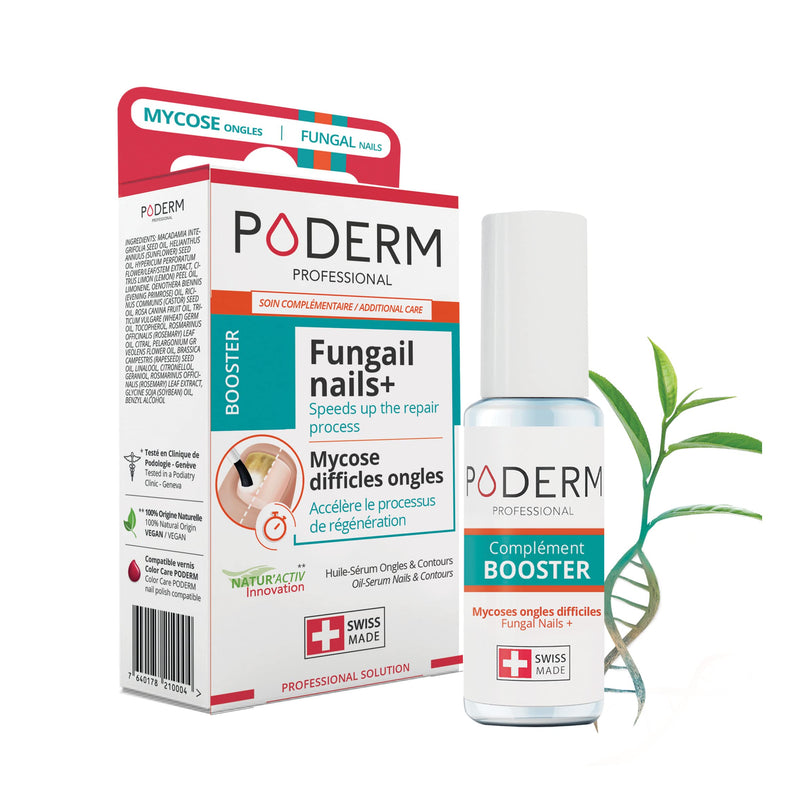 PODERM - FUNGAL NAIL INFECTION TREATMENT BOOSTER for fungal nail infections that are difficult to treat - Halves the treatment time - Professional foot/hand treatment - Quick & easy - Swiss Made - NewNest Australia