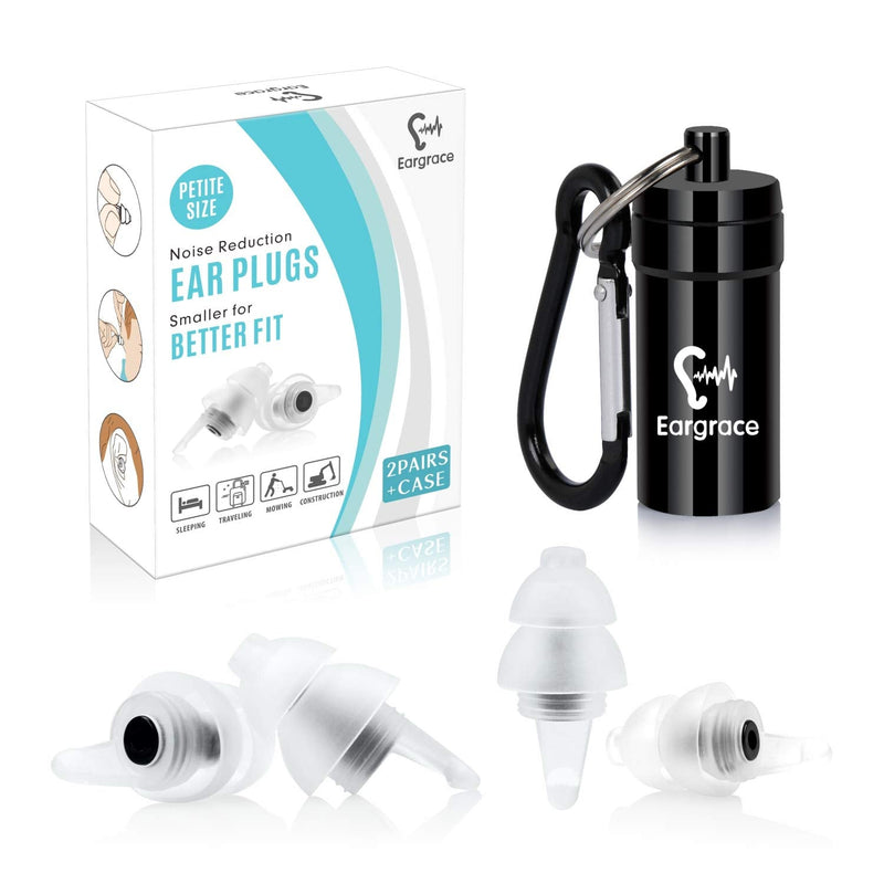 Ear Plugs for Sleeping, Eargrace 2 Pair Soft Noise Reduction Earplugs for Small Ear Canals, Hearing Protection Earplugs for Sleeping, Snoring, Travel, Concerts, Loud Events Black - NewNest Australia