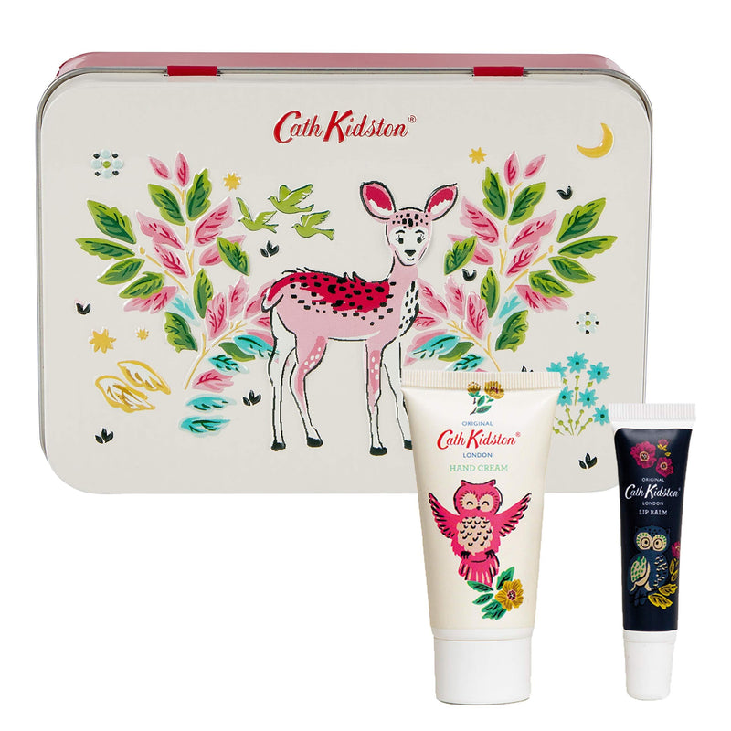 Cath Kidston Magical Woodland Hand & Lip Gift Tin Box, 50ml Hand Cream and 10ml Lip Balm FG5025 - NewNest Australia