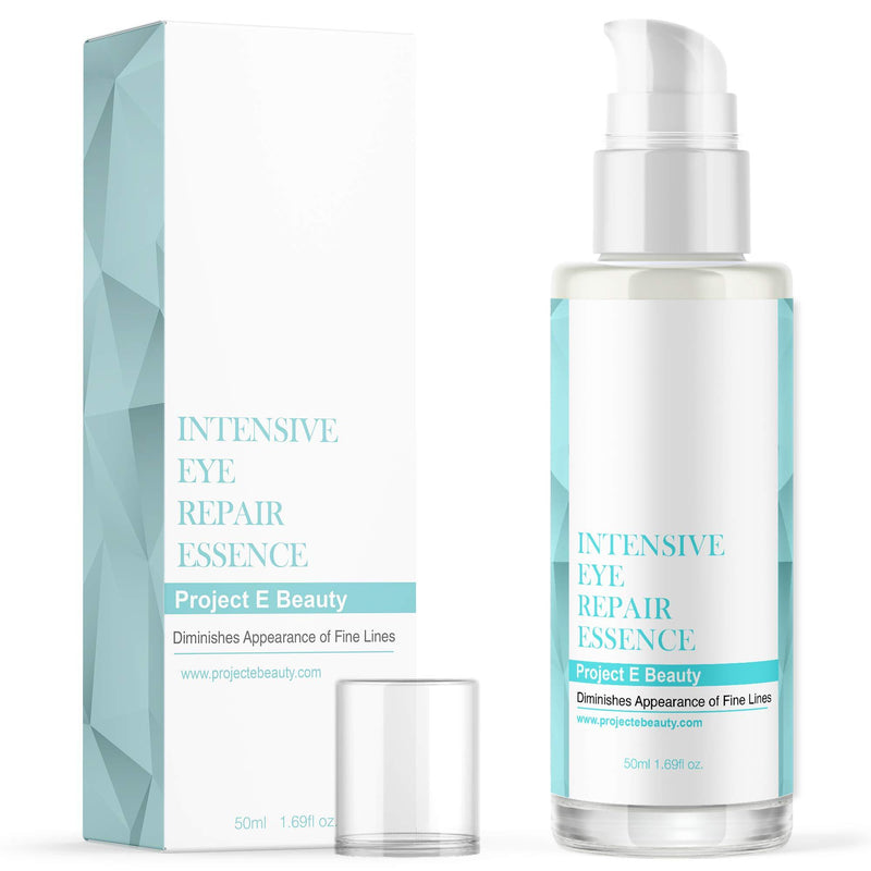 Project E Beauty Intensive Eye Repair Essence | Natural Organic Skin Care Facial Anti Aging Puffiness Dark Circles Wrinkles Fine Lines Removal Treatment 50ml 1.7oz - NewNest Australia