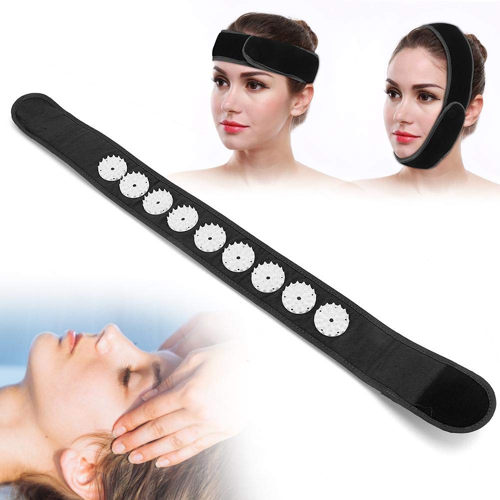 Acupressure Wrap Headband, Fabric Acupuncture Massage Headband for Head Pain Relief Stress Relaxation, Daily Use Acupuncture Head Massager Strap for Yoga Fitness(1#) 1# - NewNest Australia