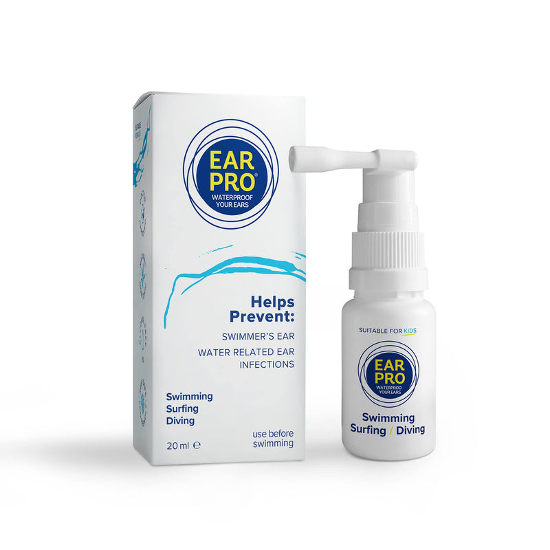 Ear Pro - Natural Swimmers Ear Drops Spray Oil a Hygienic Ear Plugs Replacement that forms a Seal to prevent Trapped Water & Infection - Safe to Use Swim Ear Drops for Adults & Kids (200 Uses, 1-Pack) - NewNest Australia