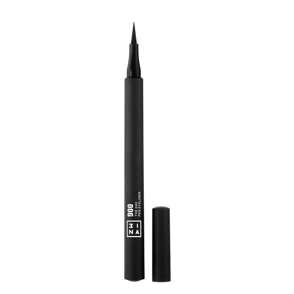 3INA MAKEUP - Vegan - Cruelty Free - The 24h Pen Eyeliner 900 - Black - 24H Longwearing Formula - Intense Black Liquid Eyeliner Pen - Highly Pigmented Color - Ultra Precise Fine Tip - NewNest Australia