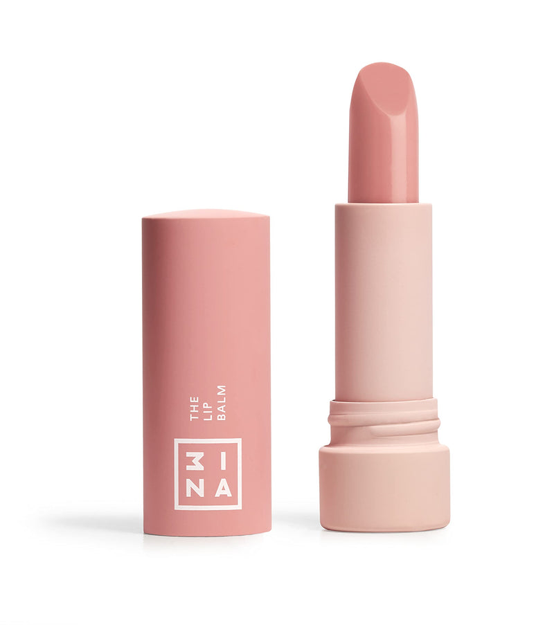 3INA MAKEUP - Vegan - Cruelty Free - The Lip Balm - Intensive Lip Balm - Hydrating Lip Care Chapstick - Moisturizing - Nourishing - Protects and Restores Dry Lips - Soft Natural Finish - Pink - NewNest Australia