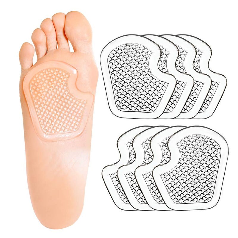 Kimihome Sesamoiditis Pads, 8 Pieces of Gel Metatarsal Cushions, Ball of Foot Cushion Protect and Relieve Metatarsal, Sesamoid, Ball of Foot Pain - 4 Pairs - NewNest Australia